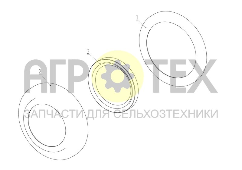 Сальник с обоймой (РСМ-10.02.02.130) (№2 на схеме)